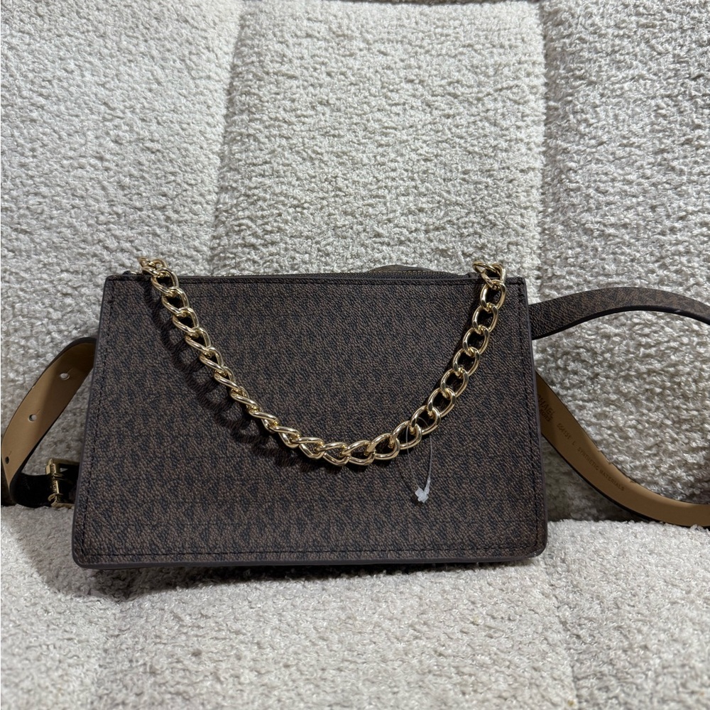 Michael Kors Belt Bag Brown Beige